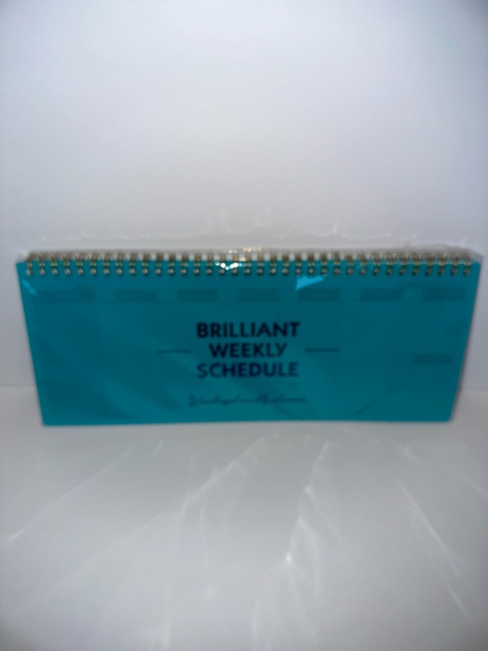 Source Unknown Turquoise Blue Brilliant Weekly Schedule Desk Calendar